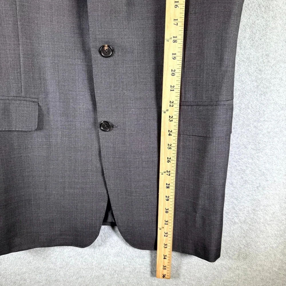 Brooks Brothers Ermenegildo Zegna Blazer Jacket Men 42 XL Gray Lined Notch Lapel